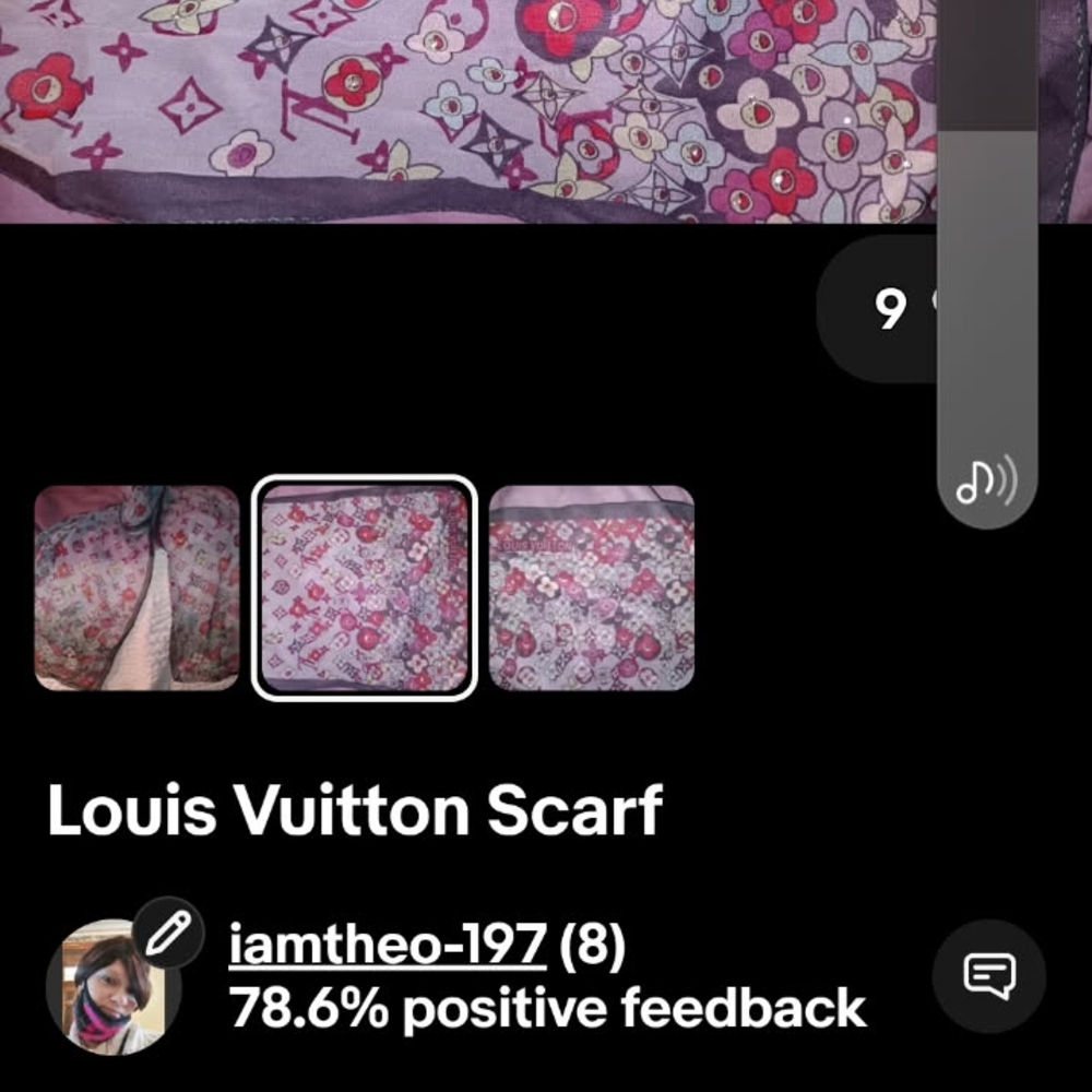 Louis Vuitton Floral Scarf